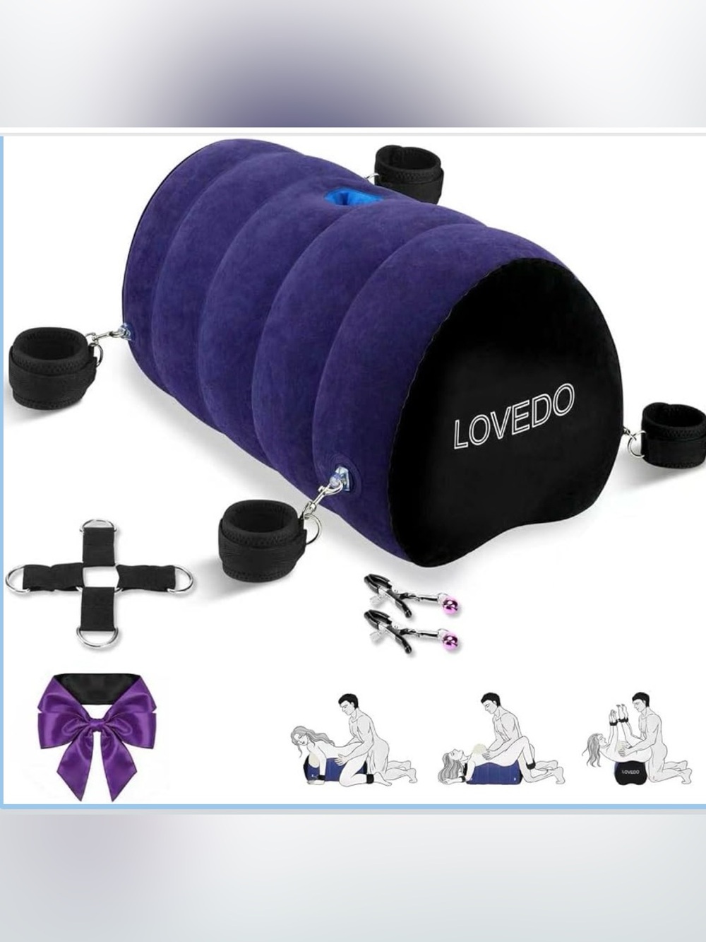 Inflatable Wedge Pillow / Couples Body Support Bolster